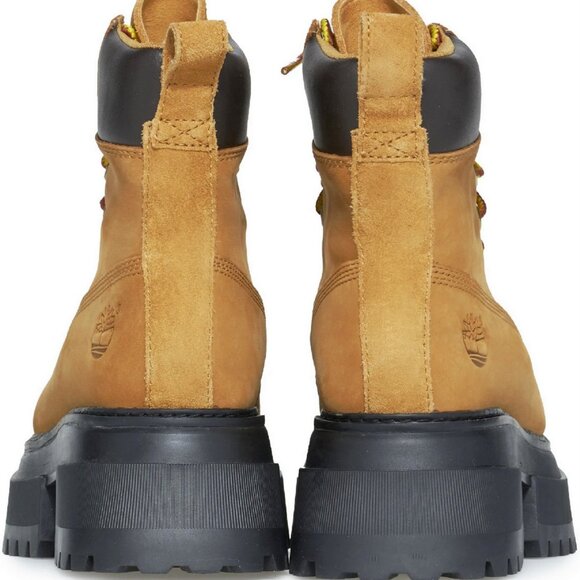Timberland Women's Sky 6-Inch Lace Up Boot Combat Boots, Size 6.5 Wheat Nubuck - Picture 13 of 15